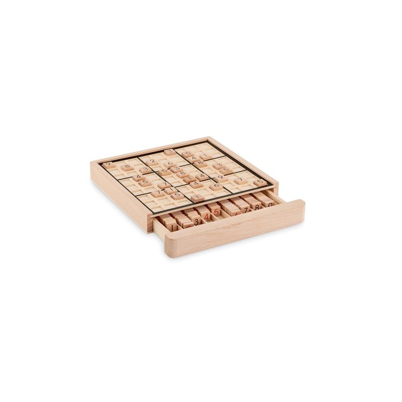 Jeu de plateau en bois personnalisé Sudoku - Cadeau d'entreprise unique Matières : bois Couleurs : bois