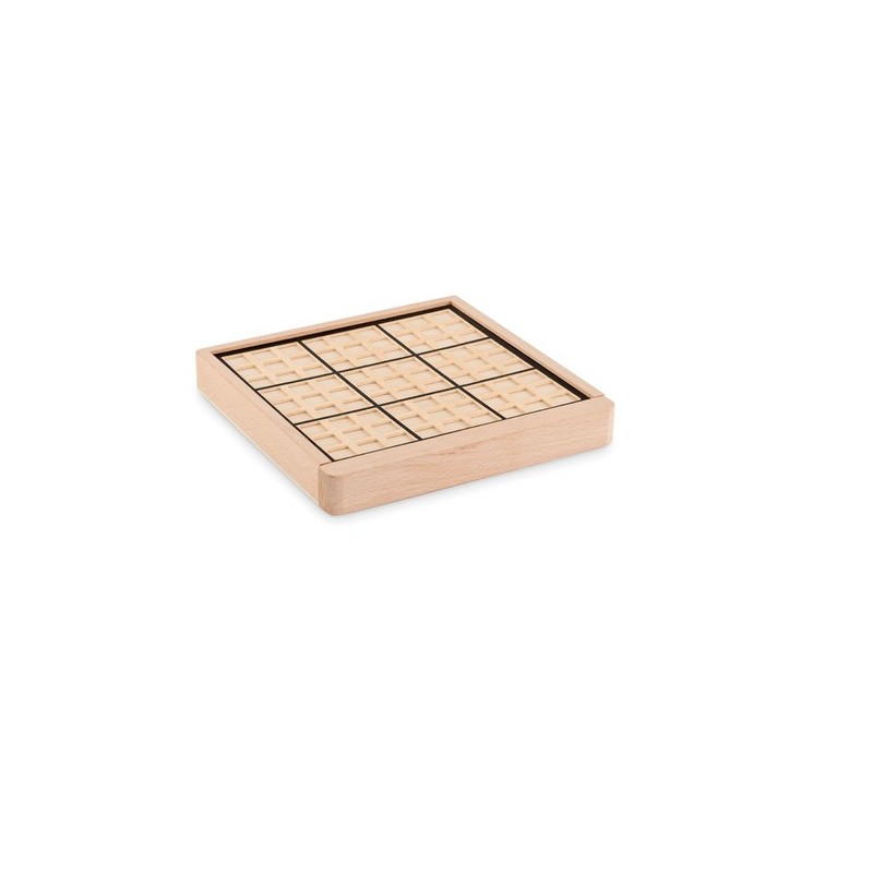 Jeu de plateau en bois personnalisé Sudoku - Cadeau d'entreprise unique Matières : bois Couleurs : bois personnalisable avec vot
