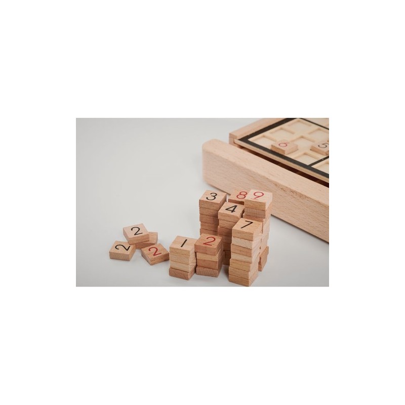 Jeu de plateau en bois personnalisé Sudoku - Cadeau d'entreprise unique Matières : bois Couleurs : bois goodies publicitaire évé