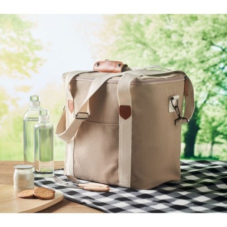 Sac isotherme grand en toile 450g personnalisé KECIL LARGE Matières : coton Couleurs : beige goodies publicitaire événementiel