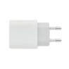 Chargeur 18W Éco-responsable à 2 Ports, Prise UE - Personnalisé Matières : Polycarbonate (PC) Couleurs : blanc personnalisable a