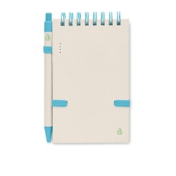 Carnet Éco-responsable en Carton de Lait Recyclé MITO SET Couleurs : turquoise Matières : carton de lait recyclé cadeau collabor