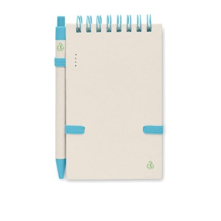 Carnet Éco-responsable en Carton de Lait Recyclé MITO SET Couleurs : turquoise Matières : carton de lait recyclé cadeau collabor