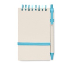 Carnet Éco-responsable en Carton de Lait Recyclé MITO SET Couleurs : turquoise Matières : carton de lait recyclé objet publicita