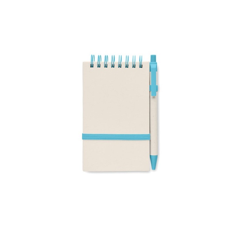 Carnet Éco-responsable en Carton de Lait Recyclé MITO SET Couleurs : turquoise Matières : carton de lait recyclé objet publicita
