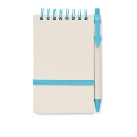 Carnet Éco-responsable en Carton de Lait Recyclé MITO SET Couleurs : turquoise Matières : carton de lait recyclé objet publicita