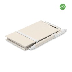 Carnet Éco-responsable en Carton de Lait Recyclé MITO SET Couleurs : blanc Matières : carton de lait recyclé goodies publicitair