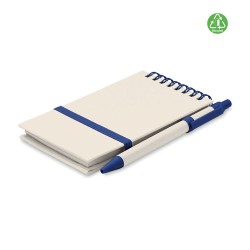 Carnet Éco-responsable en Carton de Lait Recyclé MITO SET Couleurs : bleu Matières : carton de lait recyclé cadeau entreprise pa