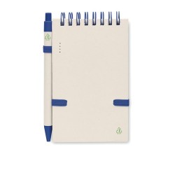 Carnet Éco-responsable en Carton de Lait Recyclé MITO SET Couleurs : bleu Matières : carton de lait recyclé objet promotionnel é