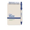 Carnet Éco-responsable en Carton de Lait Recyclé MITO SET Couleurs : bleu Matières : carton de lait recyclé cadeau entreprise pa