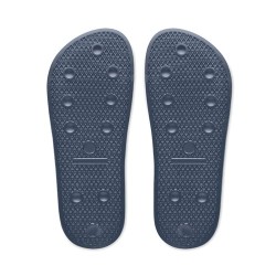 Claquettes Antidérapantes Personnalisées 42/43 KOLAM Matières : EVA Couleurs : bleu marine marquage laser ultra précis