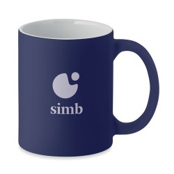 Mug en céramique mate 300 ml personnalisé DUBLIN COLOUR Matières : grès Couleurs : bleu marine personnalisation rapide en France