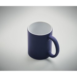 Mug en céramique mate 300 ml personnalisé DUBLIN COLOUR Matières : grès Couleurs : bleu marine accessoire événementiel unique