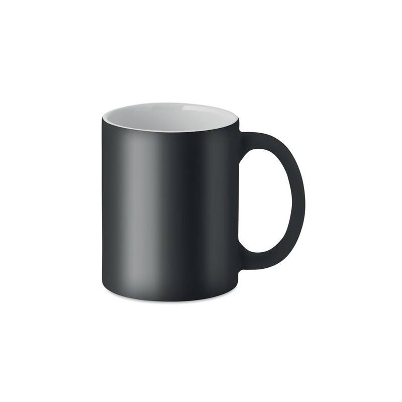 Mug en céramique mate 300 ml personnalisé DUBLIN COLOUR Matières : grès Couleurs : noir cadeau entreprise pas cher