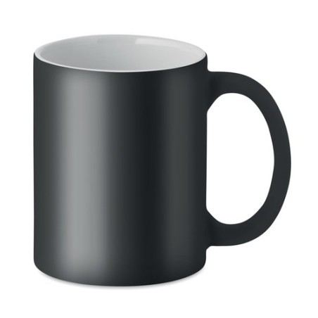Mug en céramique mate 300 ml personnalisé DUBLIN COLOUR Matières : grès Couleurs : noir cadeau entreprise pas cher