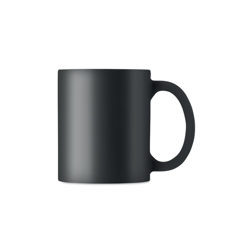Mug en céramique mate 300 ml personnalisé DUBLIN COLOUR Matières : grès Couleurs : noir impression haute définition