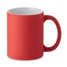 Mug en céramique mate 300 ml personnalisé DUBLIN COLOUR Matières : grès Couleurs : rouge personnalisable avec votre logo