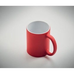 Mug en céramique mate 300 ml personnalisé DUBLIN COLOUR Matières : grès Couleurs : rouge cadeau collaborateur premium