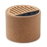 Haut-parleur sans fil  en liège ROUND Matières : métal Couleurs : beige