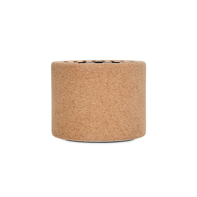 Haut-parleur sans fil  en liège ROUND Matières : métal Couleurs : beige personnalisable avec votre logo