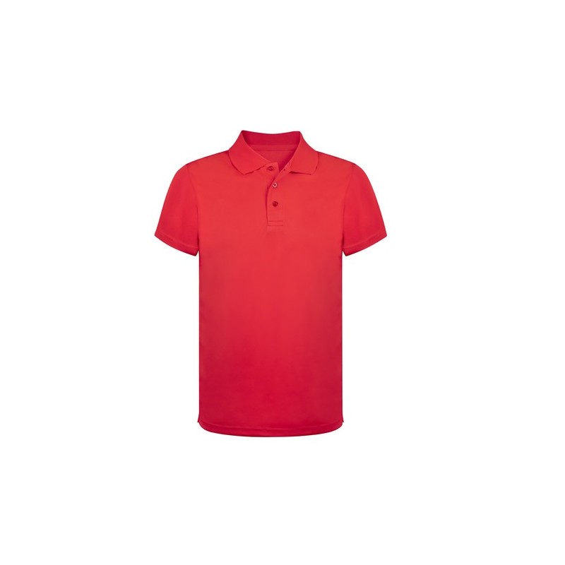 Polo Publicitaire Personnalisé en Textile - Tecnic Ratlam Matières : polyester Taille textile : M Couleurs : rouge impression lo