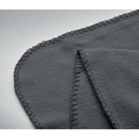 Couverture polaire  RPET 130gr - BOGDA Matières : PET recyclé Couleurs : pierre personnalisable avec votre logo