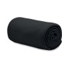 Couverture polaire  RPET 130gr - BOGDA Matières : PET recyclé Couleurs : noir goodies personnalisé en stock