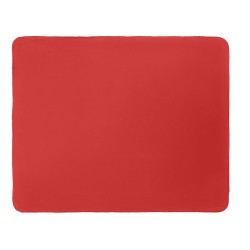 Couverture polaire  RPET 130gr - BOGDA Matières : PET recyclé Couleurs : rouge accessoire événementiel unique
