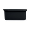 Boîte à lunch personnalisée avec couverts - SUNDAY Matières : polypropylène (PP) Couleurs : noir objet promo petit budget