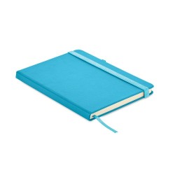 Carnet A5 ligné en PU recyclé ARPU Matières : papier recyclé Couleurs : turquoise