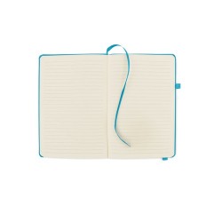 Carnet A5 ligné en PU recyclé ARPU Matières : papier recyclé Couleurs : turquoise goodies publicitaire événementiel
