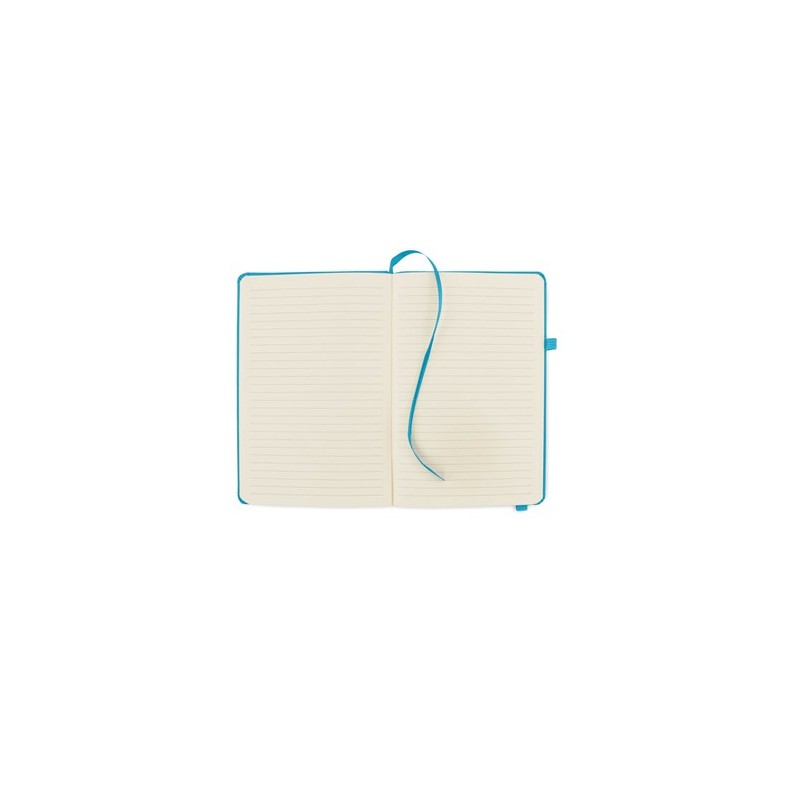 Carnet A5 ligné en PU recyclé ARPU Matières : papier recyclé Couleurs : turquoise goodies publicitaire événementiel