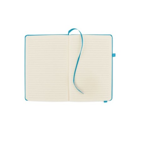 Carnet A5 ligné en PU recyclé ARPU Matières : papier recyclé Couleurs : turquoise goodies publicitaire événementiel
