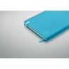 Carnet A5 ligné en PU recyclé ARPU Matières : papier recyclé Couleurs : turquoise accessoire événementiel unique