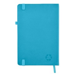 Carnet A5 ligné en PU recyclé ARPU Matières : papier recyclé Couleurs : turquoise cadeau client original