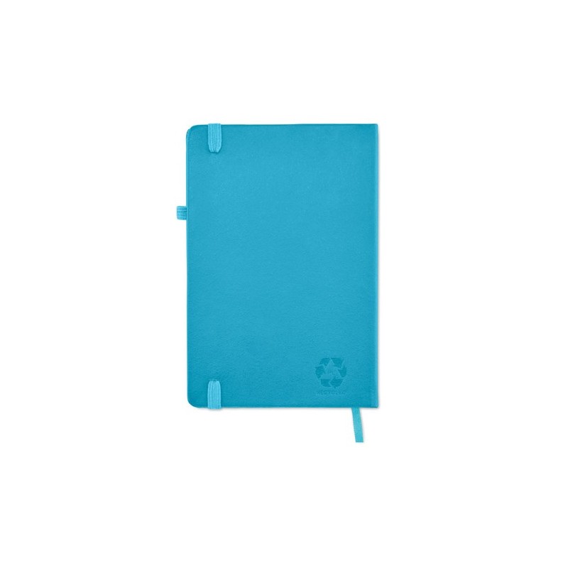 Carnet A5 ligné en PU recyclé ARPU Matières : papier recyclé Couleurs : turquoise cadeau client original