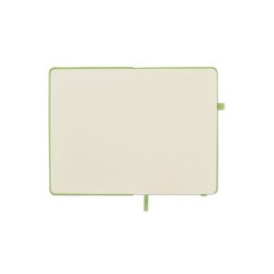 Carnet A5 ligné en PU recyclé ARPU Matières : papier recyclé Couleurs : vert citron cadeau collaborateur premium