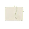 Carnet A5 ligné en PU recyclé ARPU Matières : papier recyclé Couleurs : vert citron personnalisable avec votre logo