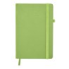 Carnet A5 ligné en PU recyclé ARPU Matières : papier recyclé Couleurs : vert citron impression haute définition