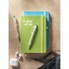 Carnet A5 ligné en PU recyclé ARPU Matières : papier recyclé Couleurs : vert citron goodies entreprise design