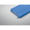 Carnet A5 ligné en PU recyclé ARPU Matières : papier recyclé Couleurs : bleu royal impression logo haute qualité