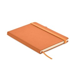 Carnet A5 ligné en PU recyclé ARPU Matières : papier recyclé Couleurs : orange impression haute définition