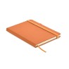Carnet A5 ligné en PU recyclé ARPU Matières : papier recyclé Couleurs : orange impression haute définition