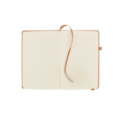 Carnet A5 ligné en PU recyclé ARPU Matières : papier recyclé Couleurs : orange personnalisation sur mesure