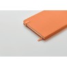 Carnet A5 ligné en PU recyclé ARPU Matières : papier recyclé Couleurs : orange personnalisation rapide en France
