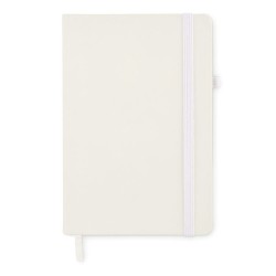 Carnet A5 ligné en PU recyclé ARPU Matières : papier recyclé Couleurs : blanc marquage couleur éclatante
