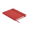 Carnet A5 ligné en PU recyclé ARPU Matières : papier recyclé Couleurs : rouge marquage laser ultra précis
