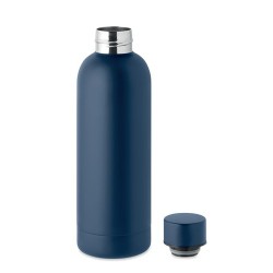 Bouteille  en acier inox recyclé ATHENA Couleurs : bleu marine Matières : acier inoxydable recyclé objet promo petit budget