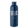 Bouteille  en acier inox recyclé ATHENA Couleurs : bleu marine Matières : acier inoxydable recyclé impression logo haute qualité
