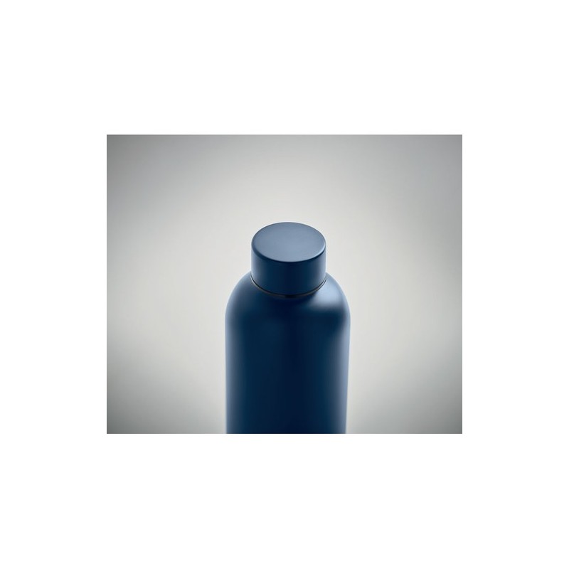 Bouteille  en acier inox recyclé ATHENA Couleurs : bleu marine Matières : acier inoxydable recyclé cadeau client original